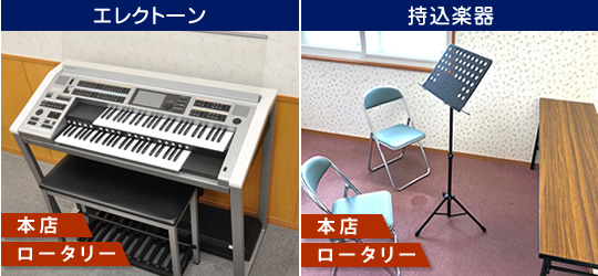 エレクトーン・持込楽器用レッスン室